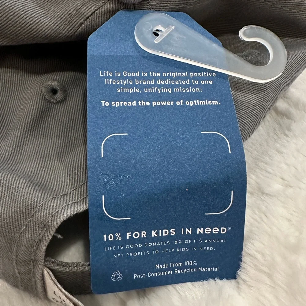 Life Is Good Gray Flower Hat - Picture 10 of 10